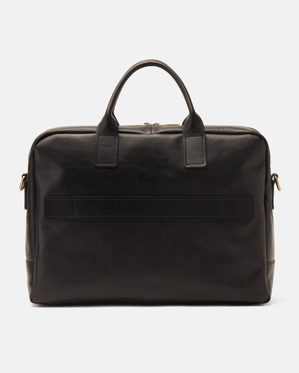 Large business briefcase Black  - Business Bags - Briefcases - Cuoieria Fiorentina