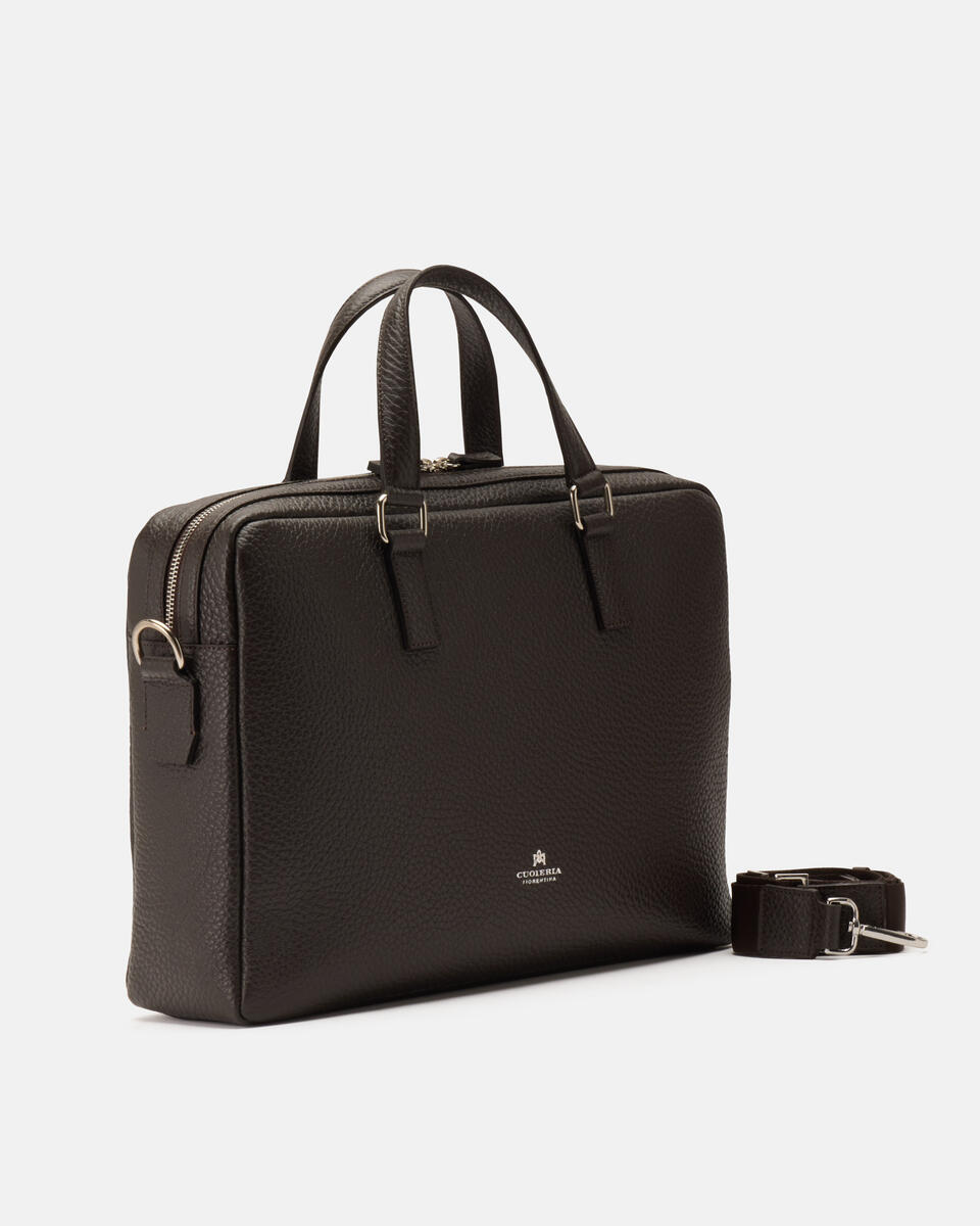 BRIEFCASE Dark brown  - Briefcases - Men's Bags - Bags - Cuoieria Fiorentina