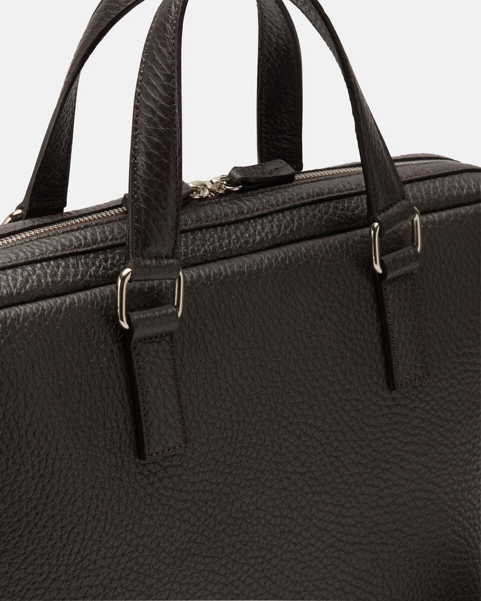 BRIEFCASE Dark brown  - Briefcases - Men's Bags - Bags - Cuoieria Fiorentina