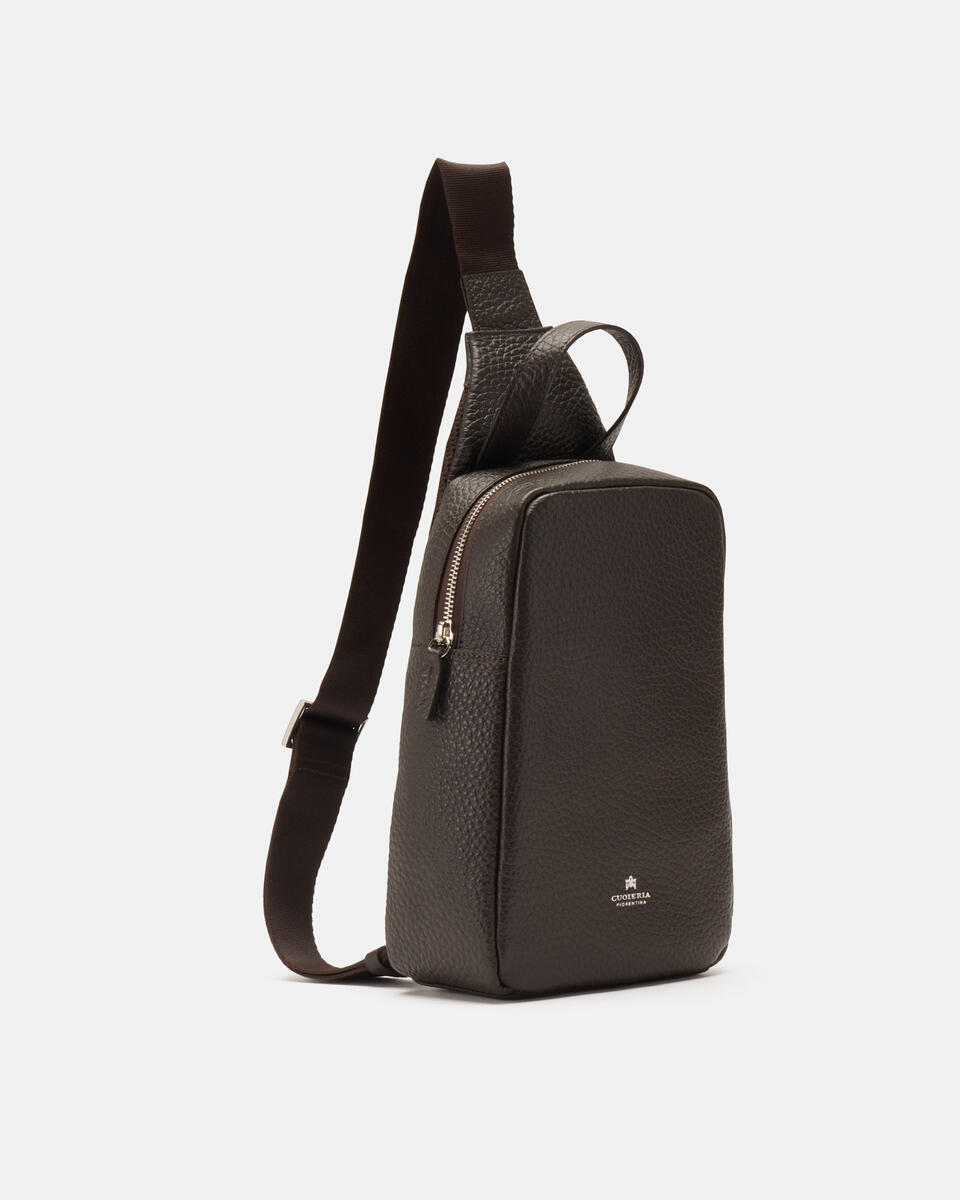 SLING BAG Dark brown  - Belt Bags - Men's Bags - Bags - Cuoieria Fiorentina