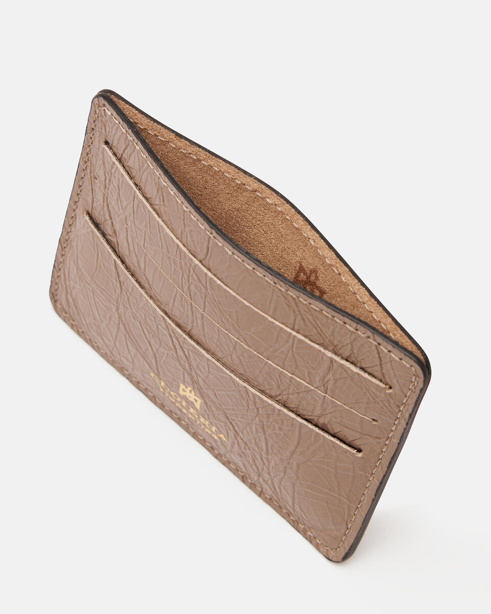 CARD HOLDER Taupe  - Women's Wallets - Wallets - Cuoieria Fiorentina