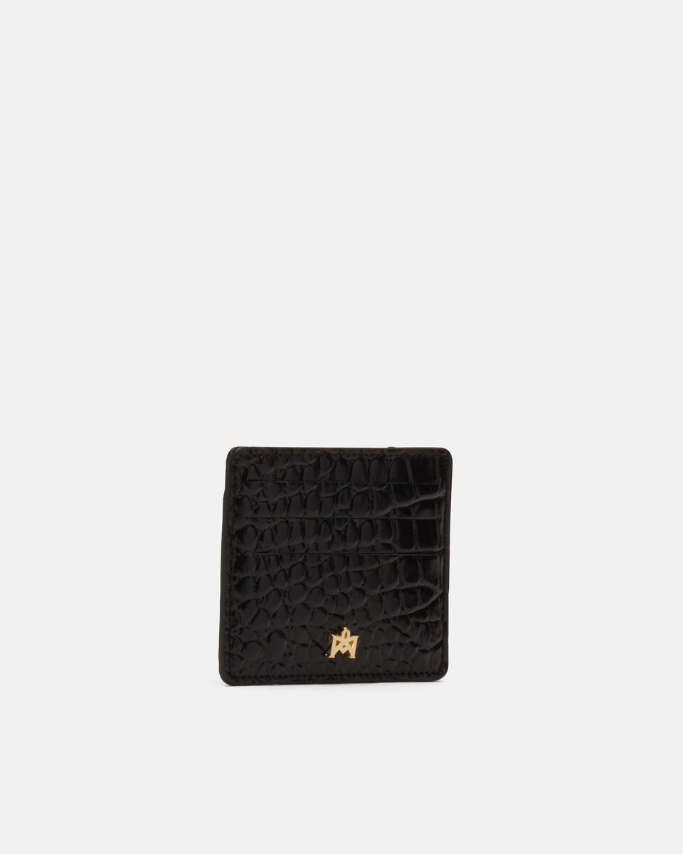 CARD HOLDER Black  - Cuoieria Fiorentina