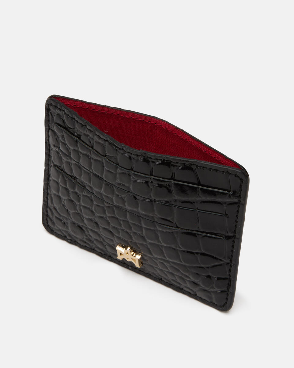 CARD HOLDER Black  - Cuoieria Fiorentina