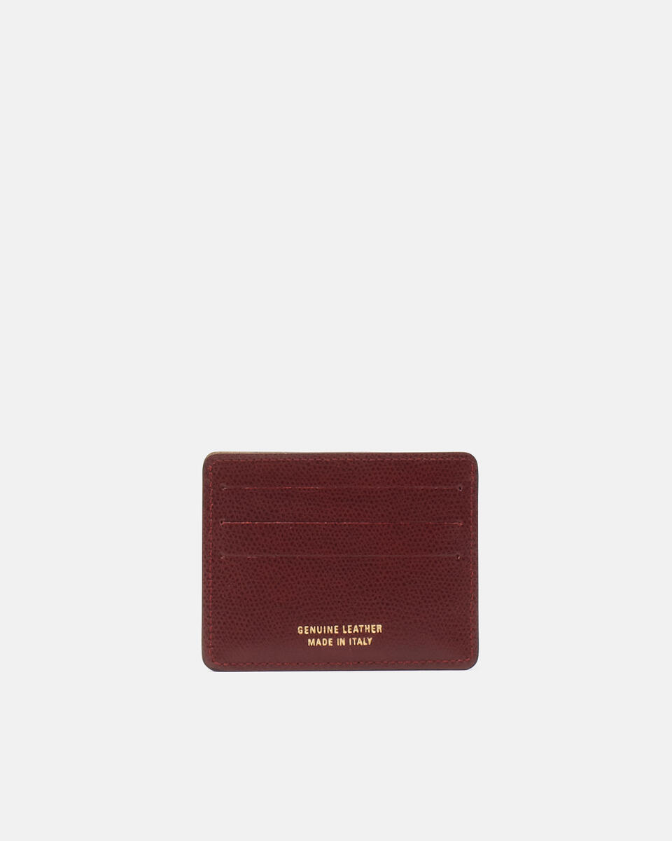 Card holder Bordeaux  - Women's Wallets - Women's Wallets - Wallets - Cuoieria Fiorentina