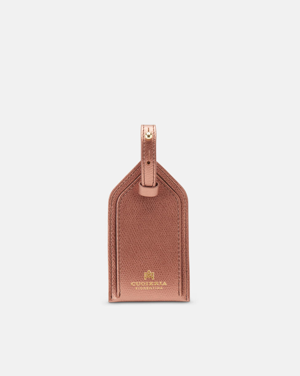 LUGGAGE TAG Rose gold  - Travel Accessories - Travel Bags - Cuoieria Fiorentina