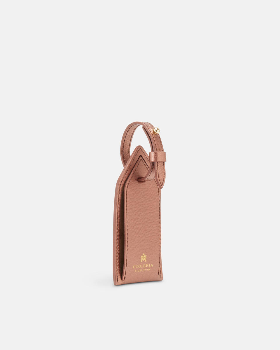 LUGGAGE TAG Rose gold  - Travel Accessories - Travel Bags - Cuoieria Fiorentina