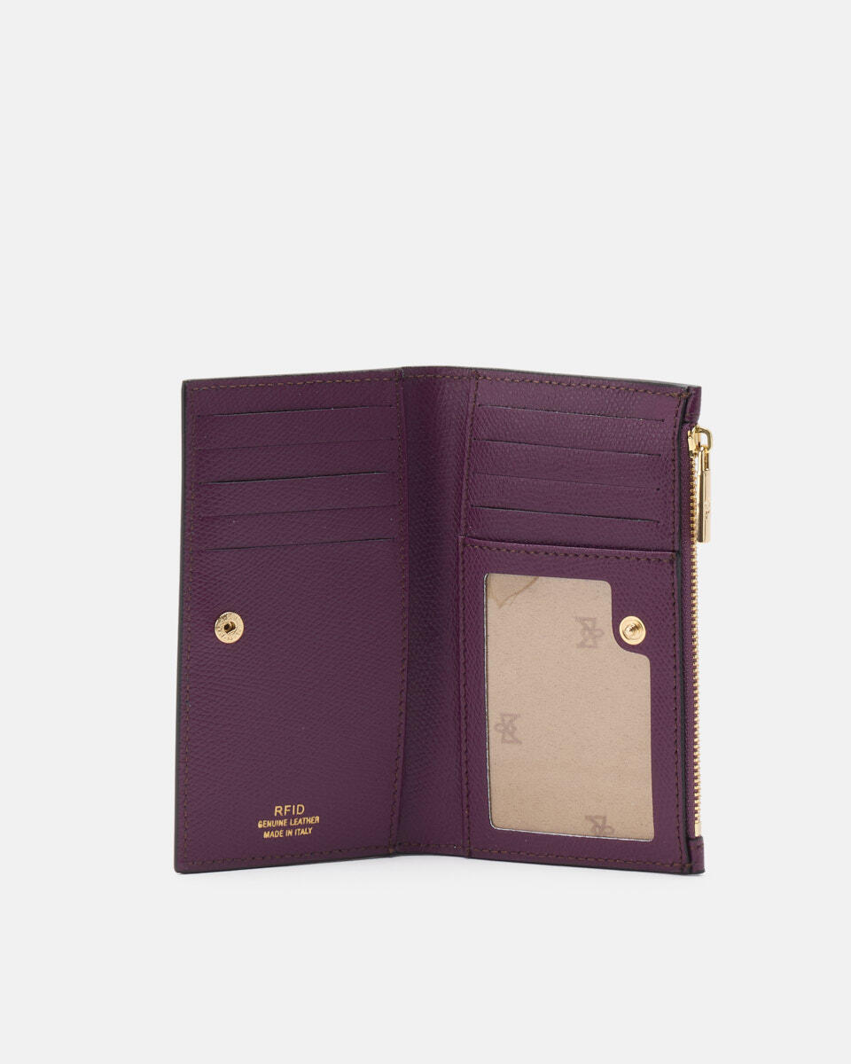 Vertical card holder Grape  - Women's Wallets - Wallets - Cuoieria Fiorentina