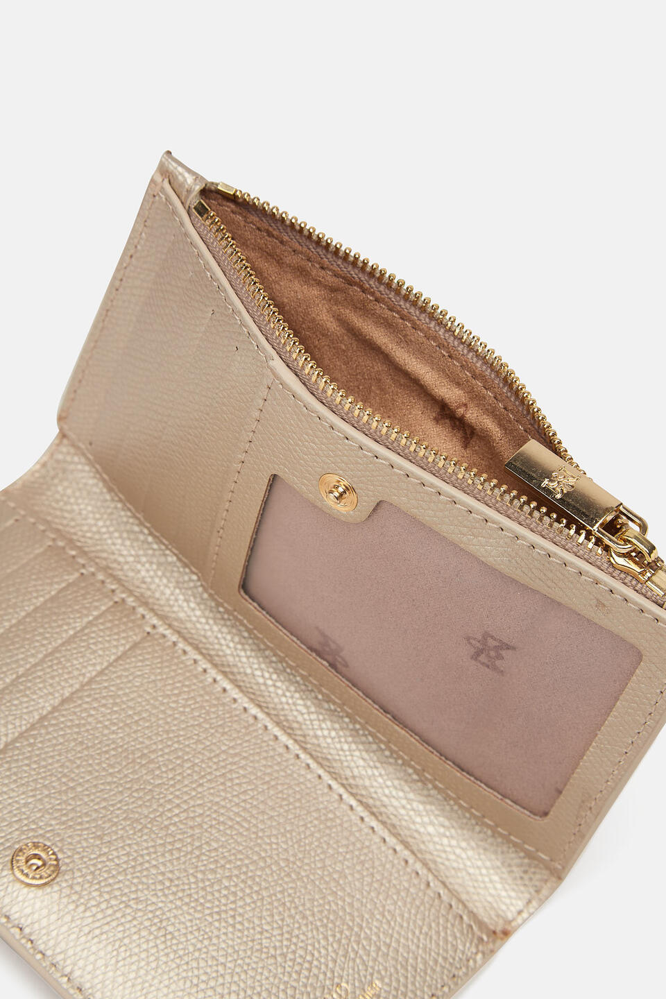 Vertical card holder Gold  - Women's Wallets - Women's Wallets - Wallets - Cuoieria Fiorentina