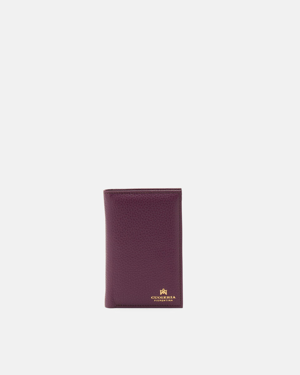 Vertical wallet Grape  - Women's Wallets - Wallets - Cuoieria Fiorentina