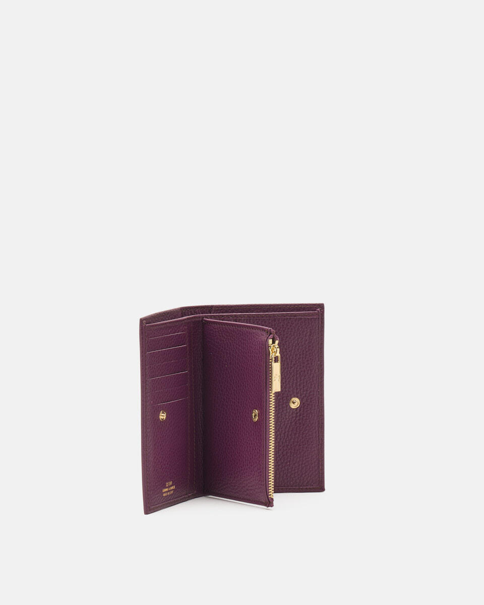 Vertical wallet Grape  - Women's Wallets - Wallets - Cuoieria Fiorentina