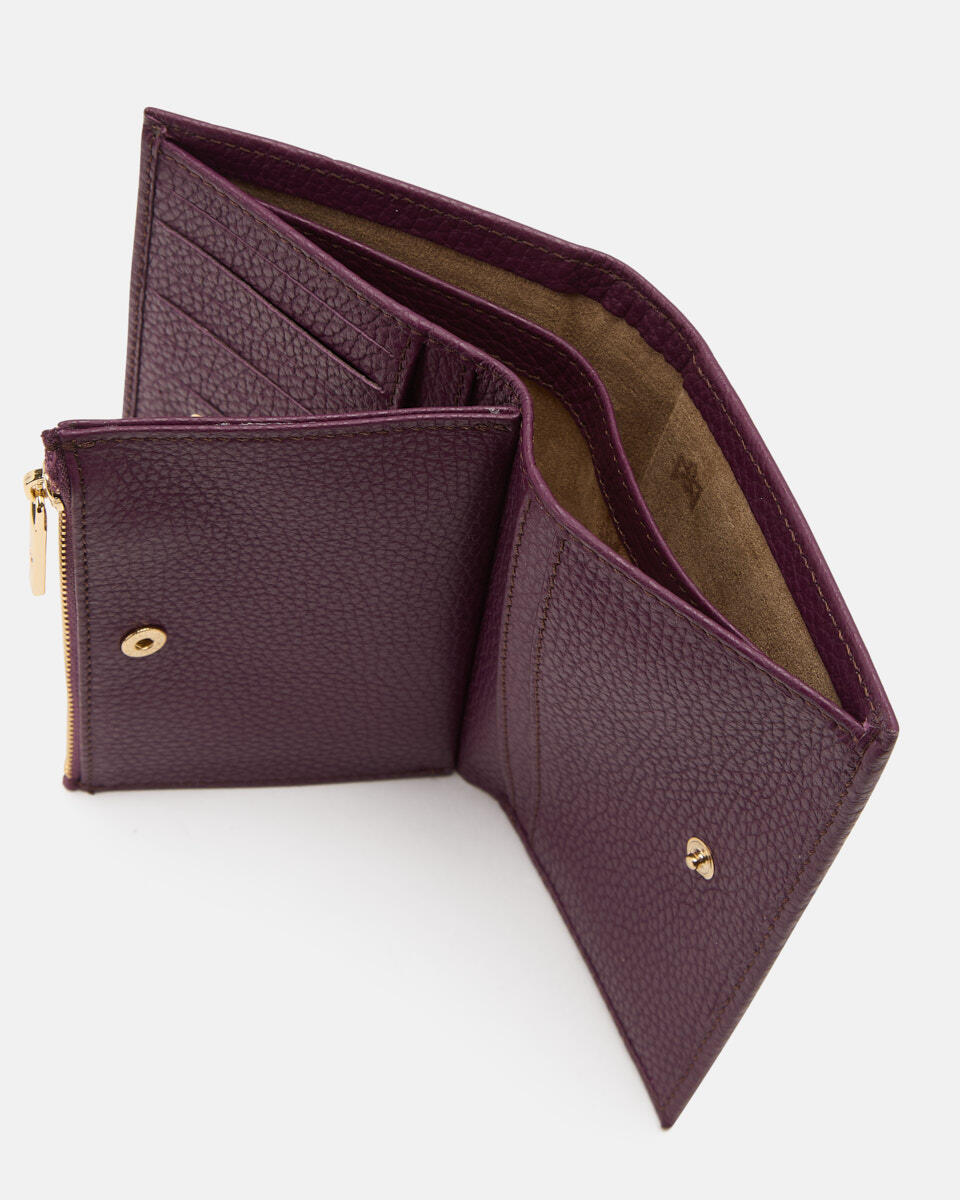 Vertical wallet Grape  - Women's Wallets - Wallets - Cuoieria Fiorentina