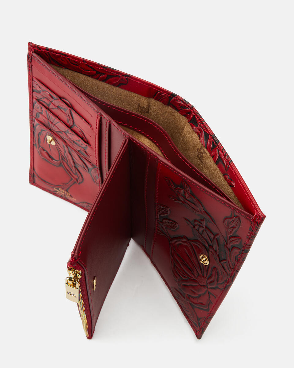 Vertical wallet Red  - Women's Wallets - Wallets - Cuoieria Fiorentina