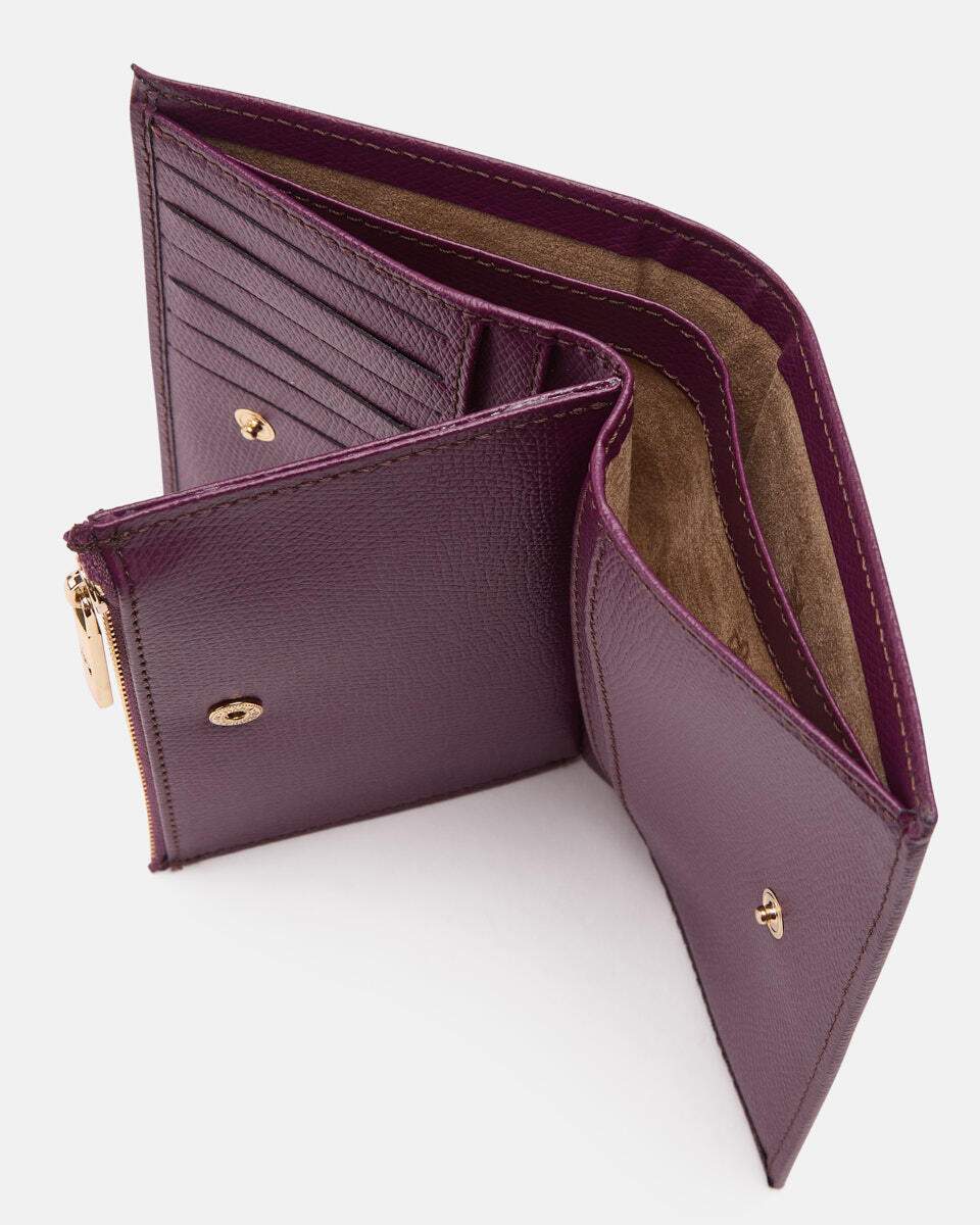 Vertical wallet Grape  - Women's Wallets - Women's Wallets - Wallets - Cuoieria Fiorentina