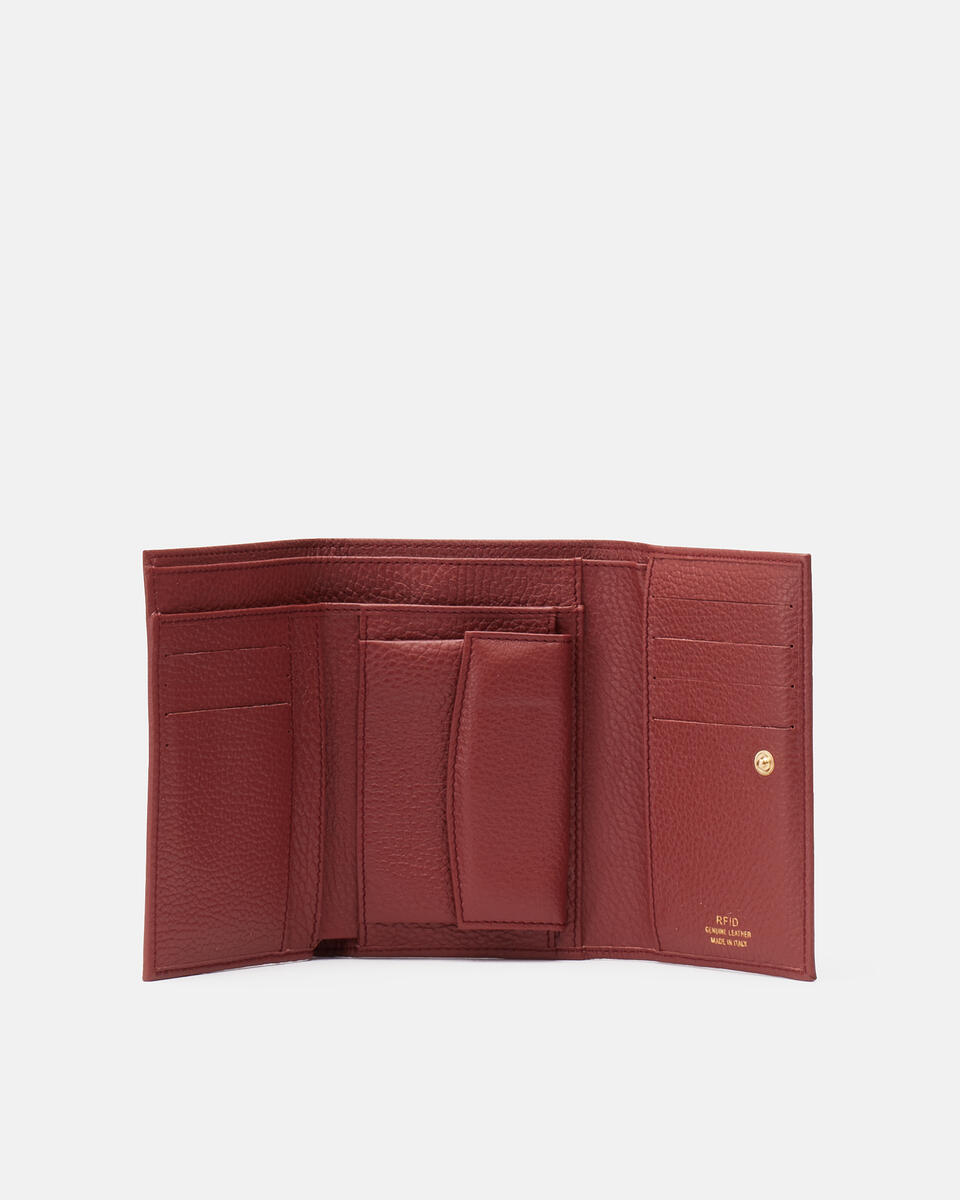 Velvet portafoglio bifold Rosewood  - Portafogli Donna - Portafogli - Cuoieria Fiorentina