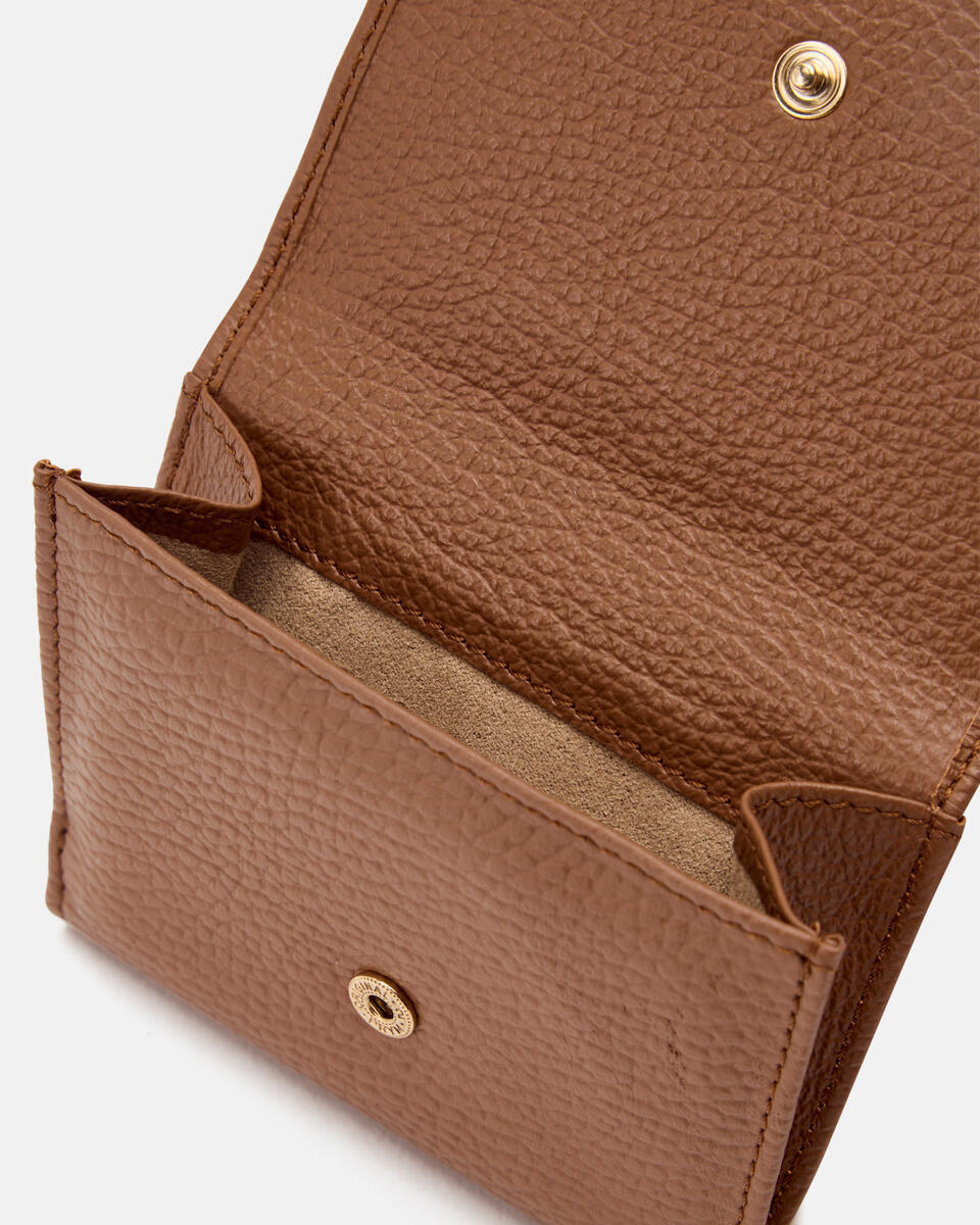 MINI CONTINENTAL WALLET Caramel  - Women's Wallets - Women's Wallets - Wallets - Cuoieria Fiorentina