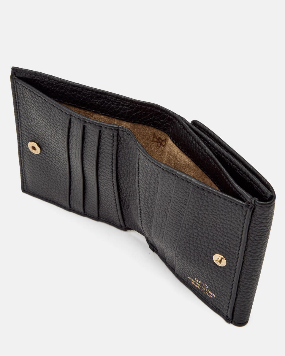 MINI CONTINENTAL WALLET Black  - Women's Wallets - Women's Wallets - Wallets - Cuoieria Fiorentina