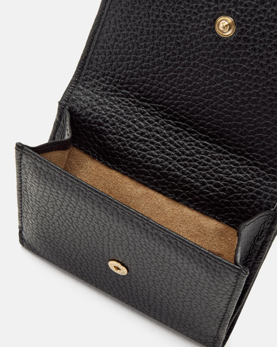 MINI CONTINENTAL WALLET Black  - Women's Wallets - Women's Wallets - Wallets - Cuoieria Fiorentina