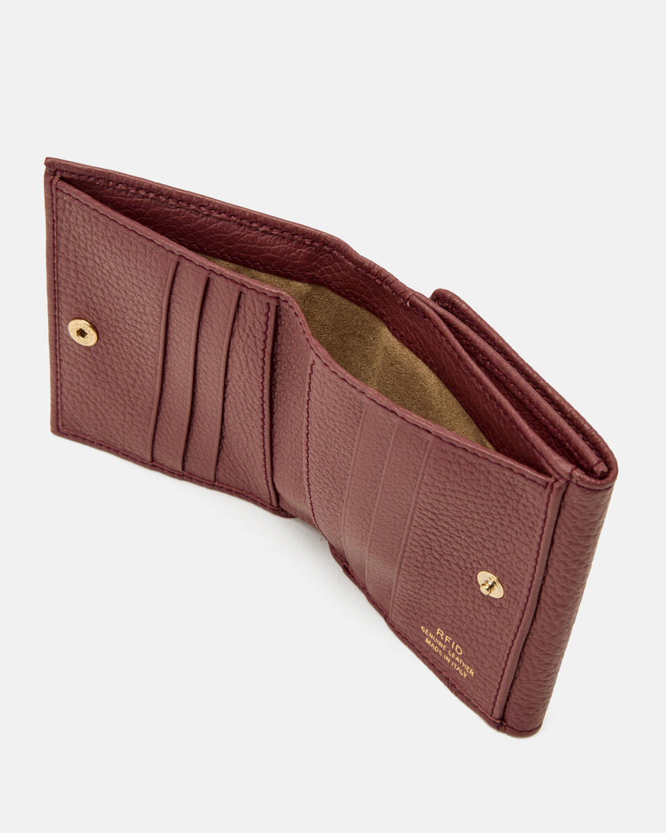 MINI CONTINENTAL WALLET Rosewood  - Women's Wallets - Women's Wallets - Wallets - Cuoieria Fiorentina