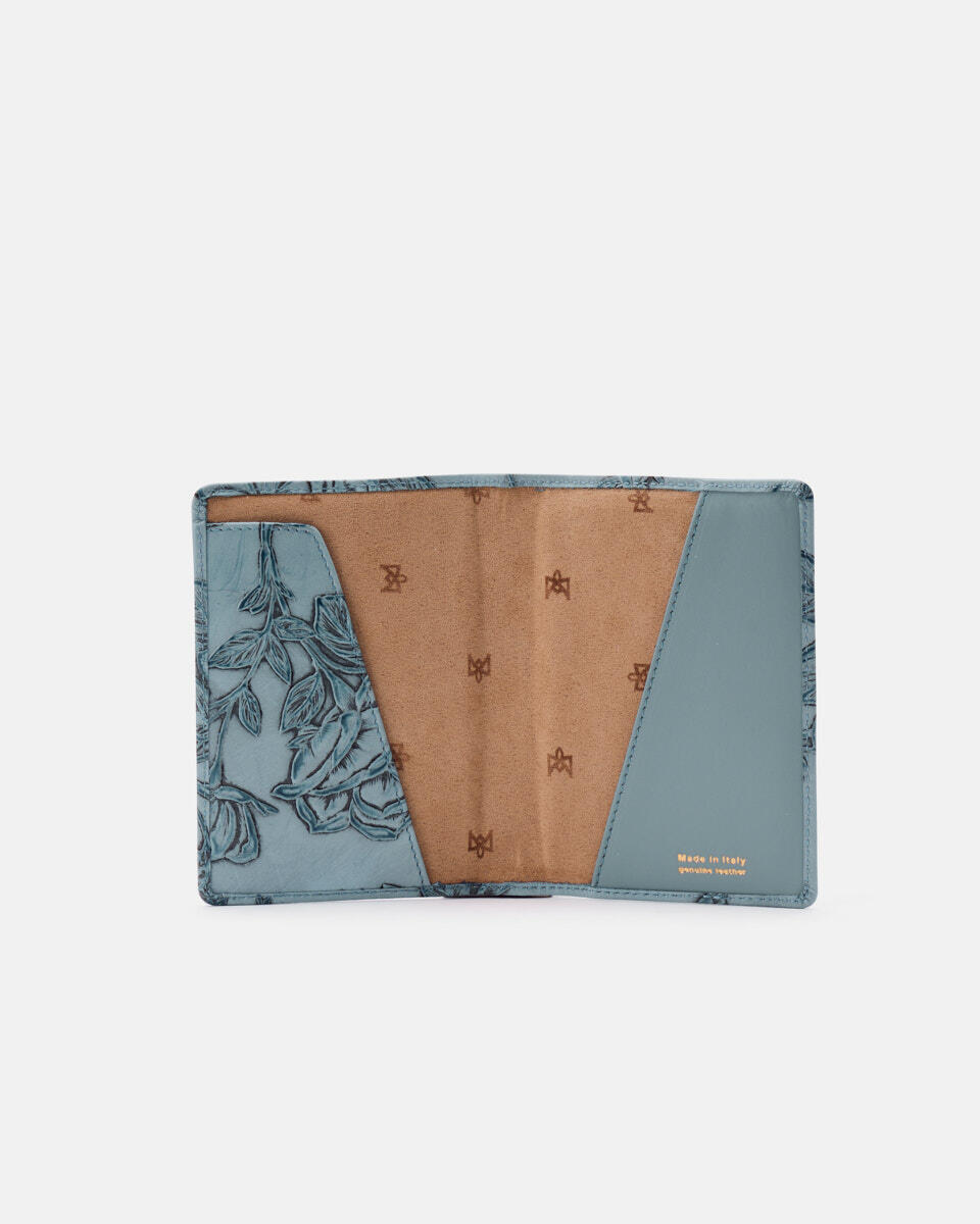 PASSPORT HOLDER Light blue  - Travel Accessories - Travel Bags - Cuoieria Fiorentina