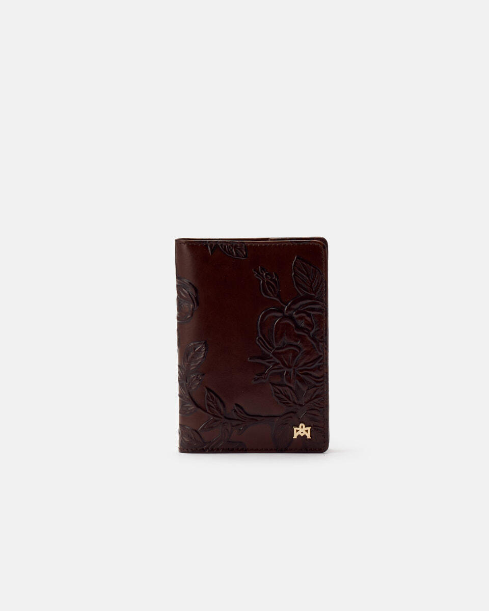 PASSPORT HOLDER Mahogany  - Travel Accessories - Travel Bags - Cuoieria Fiorentina