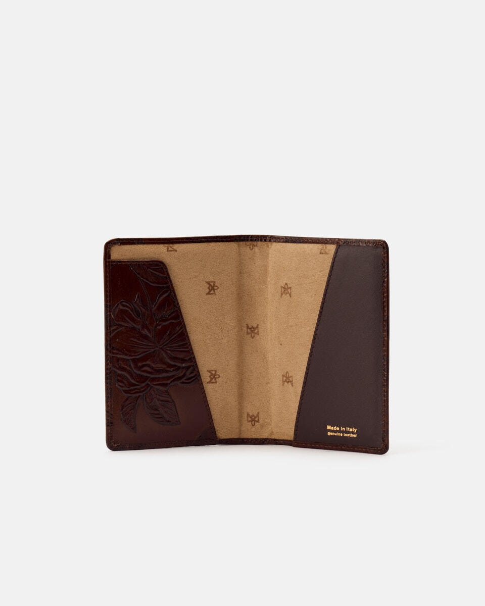 PASSPORT HOLDER Mahogany  - Travel Accessories - Travel Bags - Cuoieria Fiorentina