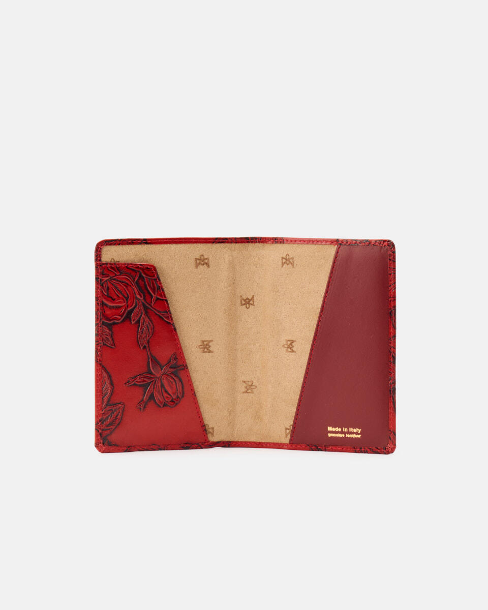 PASSPORT HOLDER Red  - Travel Accessories - Travel Bags - Cuoieria Fiorentina