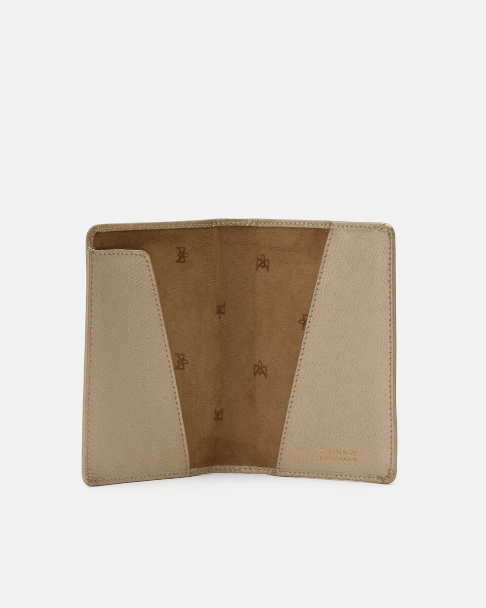 PASSPORT HOLDER Gold  - Cuoieria Fiorentina