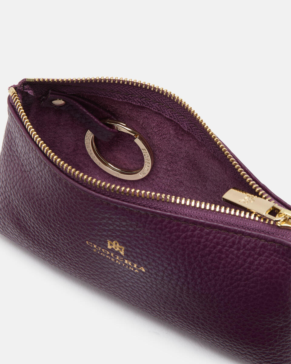 Key pouch Grape  - Necessaire - Women's Accessories - Accessories - Cuoieria Fiorentina