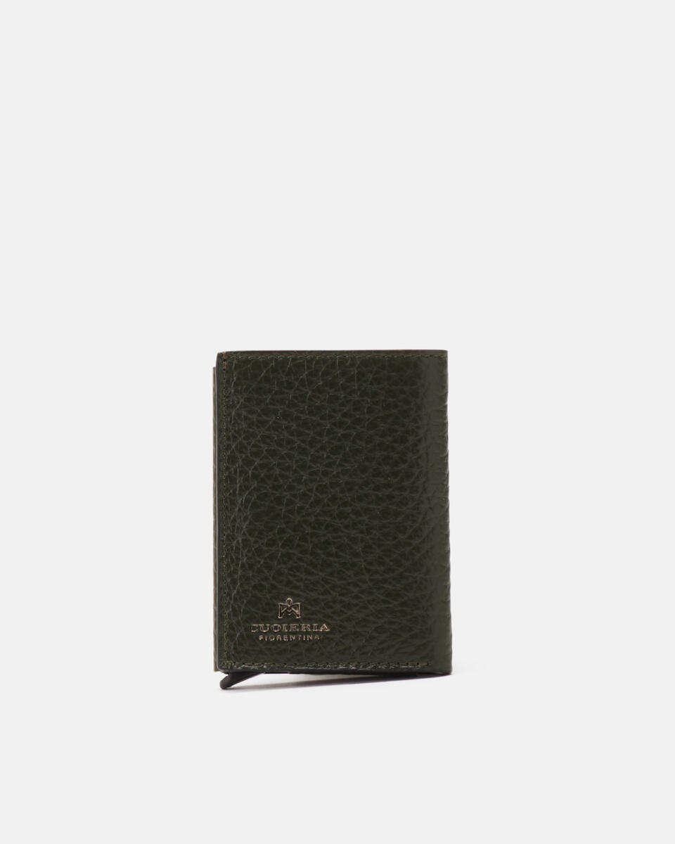 Snap card holder Tea  - Men's Wallets - Wallets - Cuoieria Fiorentina