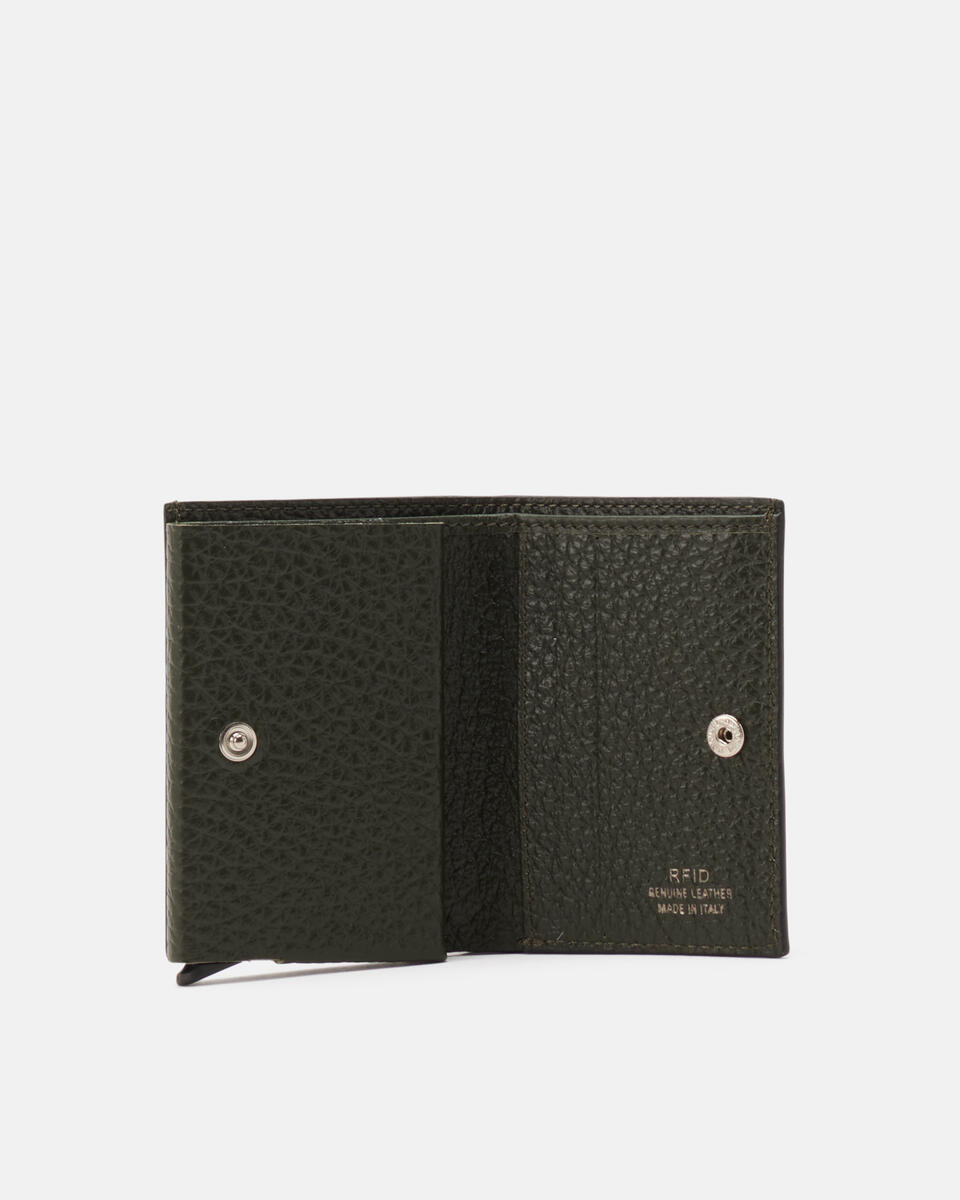 Snap card holder Tea  - Men's Wallets - Wallets - Cuoieria Fiorentina