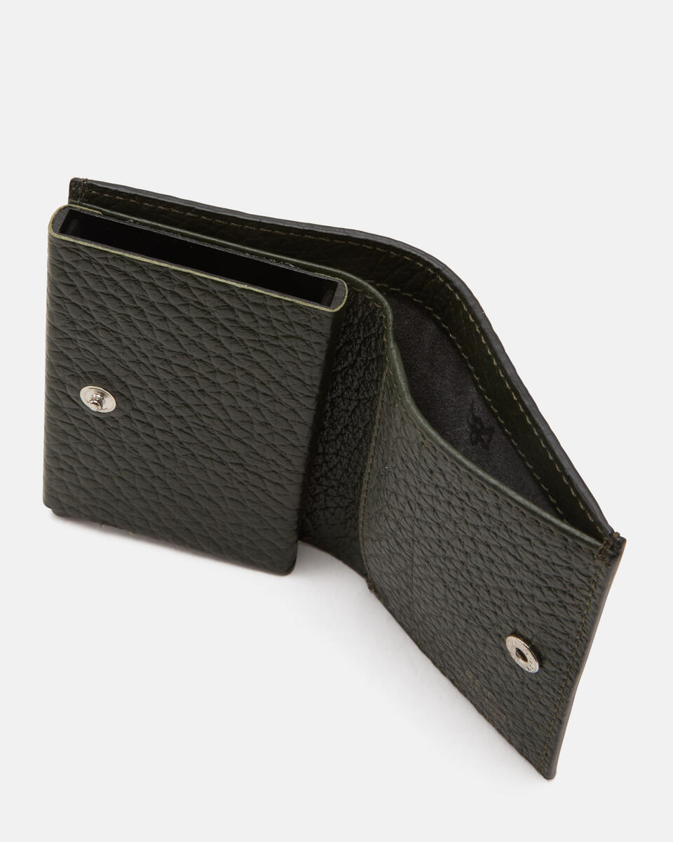 Snap card holder Tea  - Men's Wallets - Wallets - Cuoieria Fiorentina