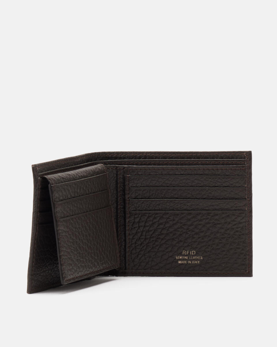 WALLET WITH DOCUMENT COMPARTMENT Dark brown  - Cuoieria Fiorentina