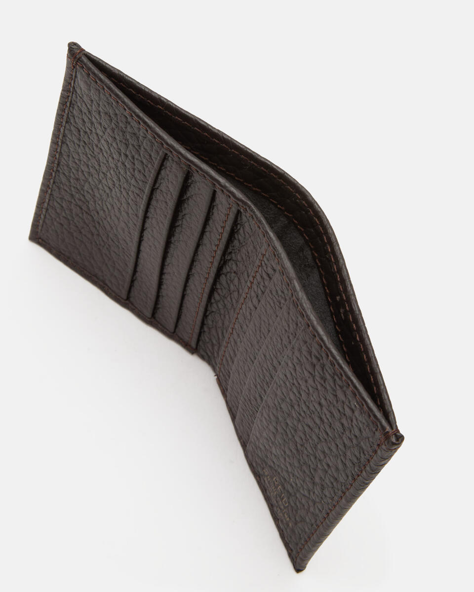 CARD HOLDER Dark brown  - Cuoieria Fiorentina