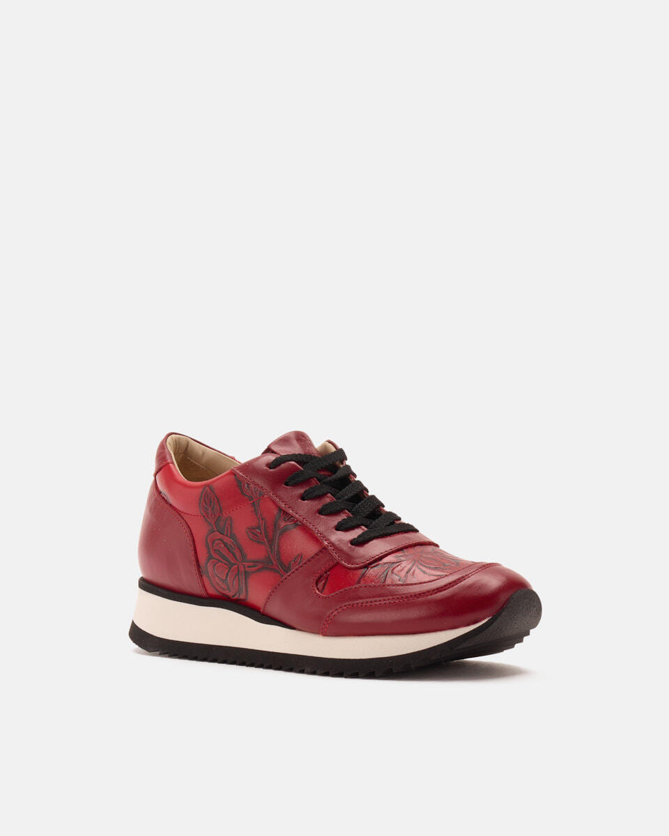 Sneakers Red  - Woman Shoes - Shoes - Cuoieria Fiorentina